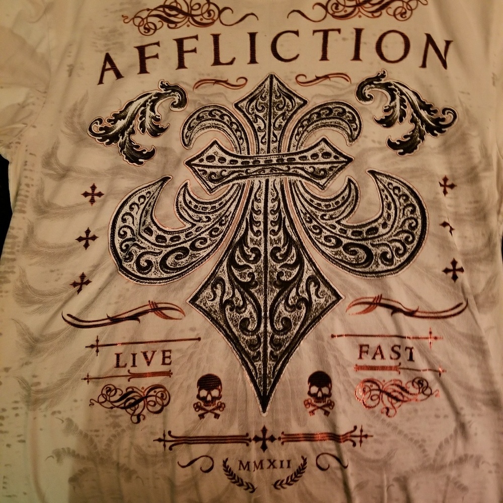 Men's affliction short sleeve